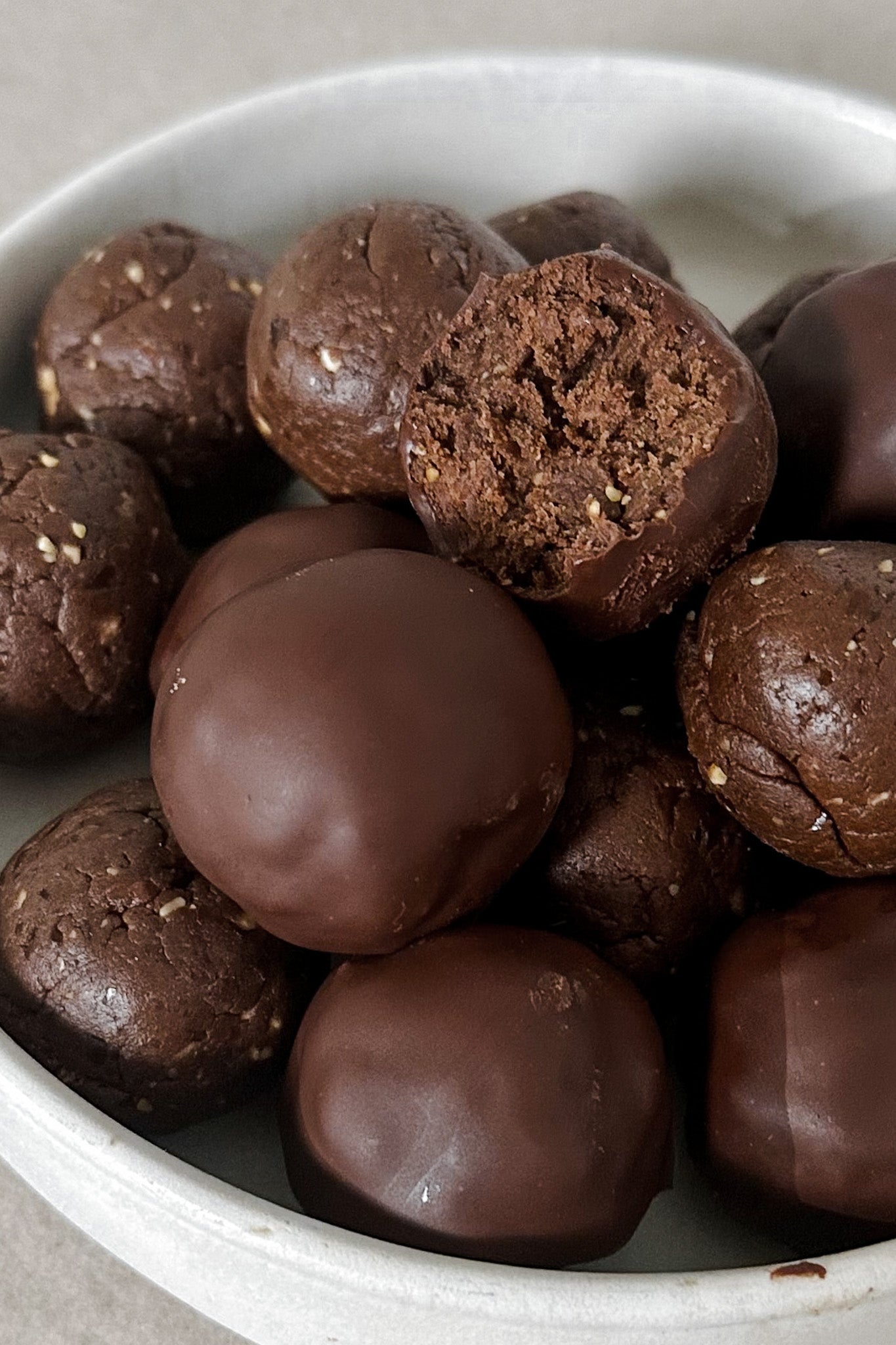 3-Zutaten Protein Pralinen