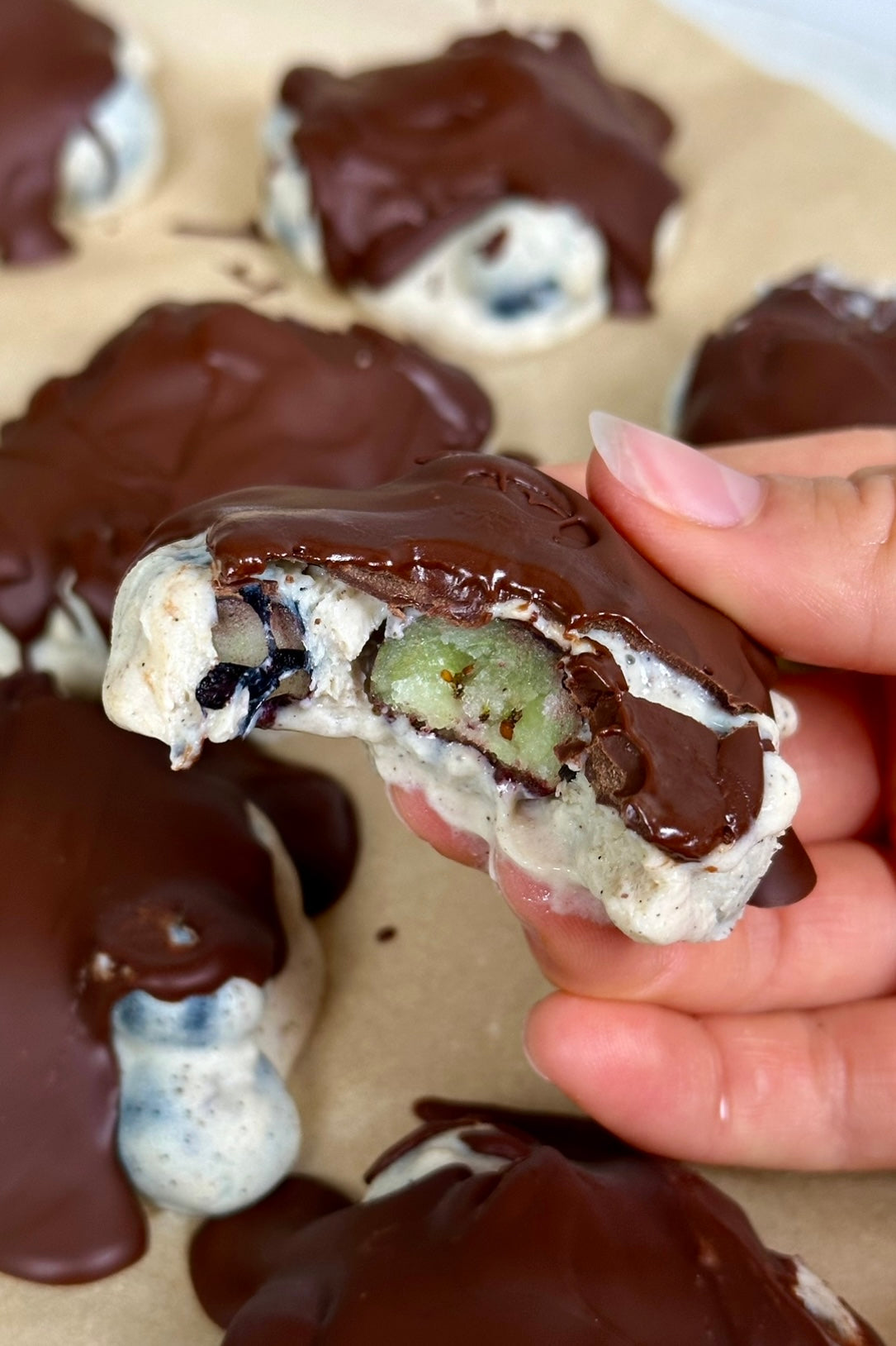 Blueberry Frozen Yoghurt Bites