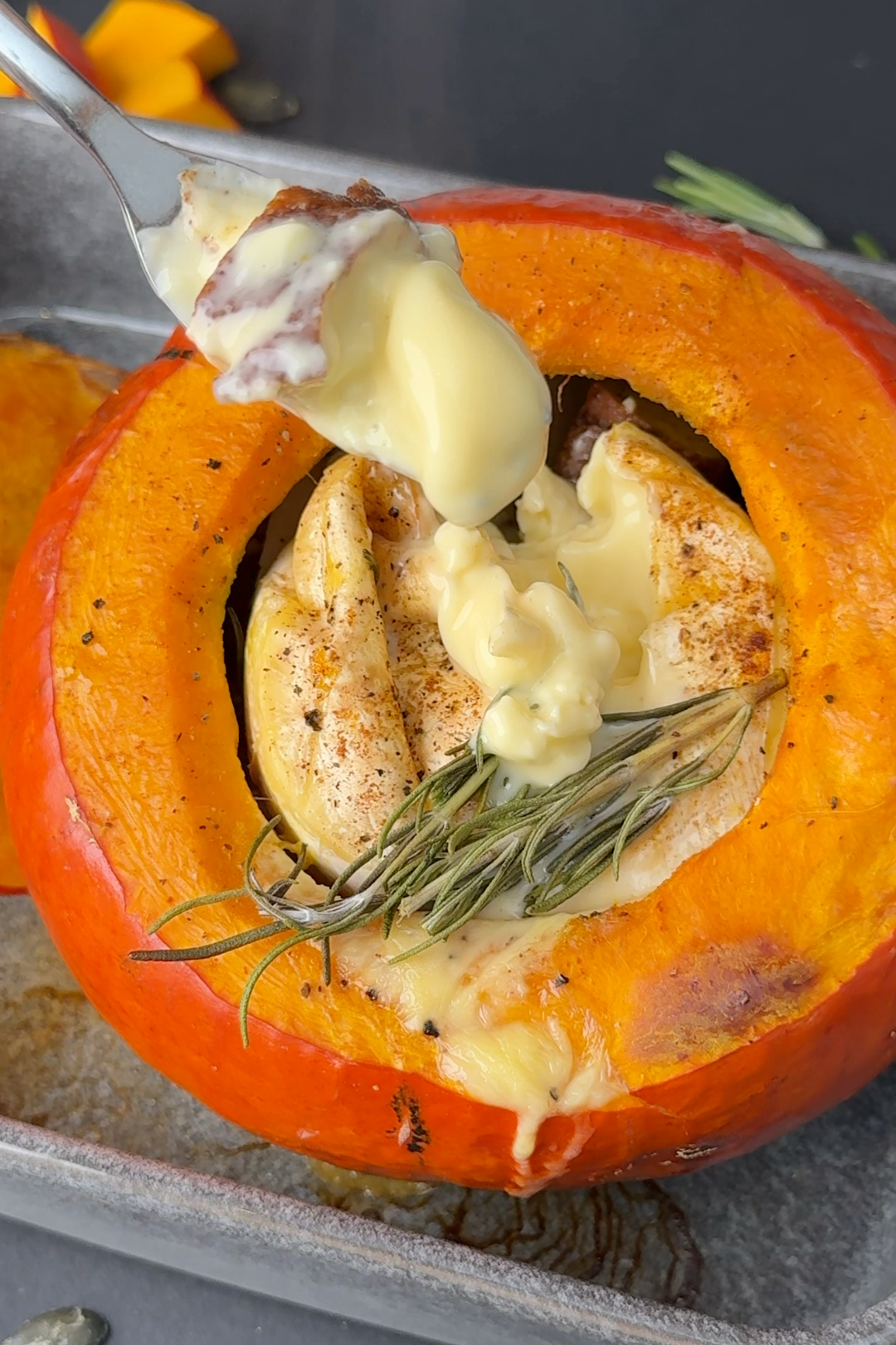Kürbis Fondue