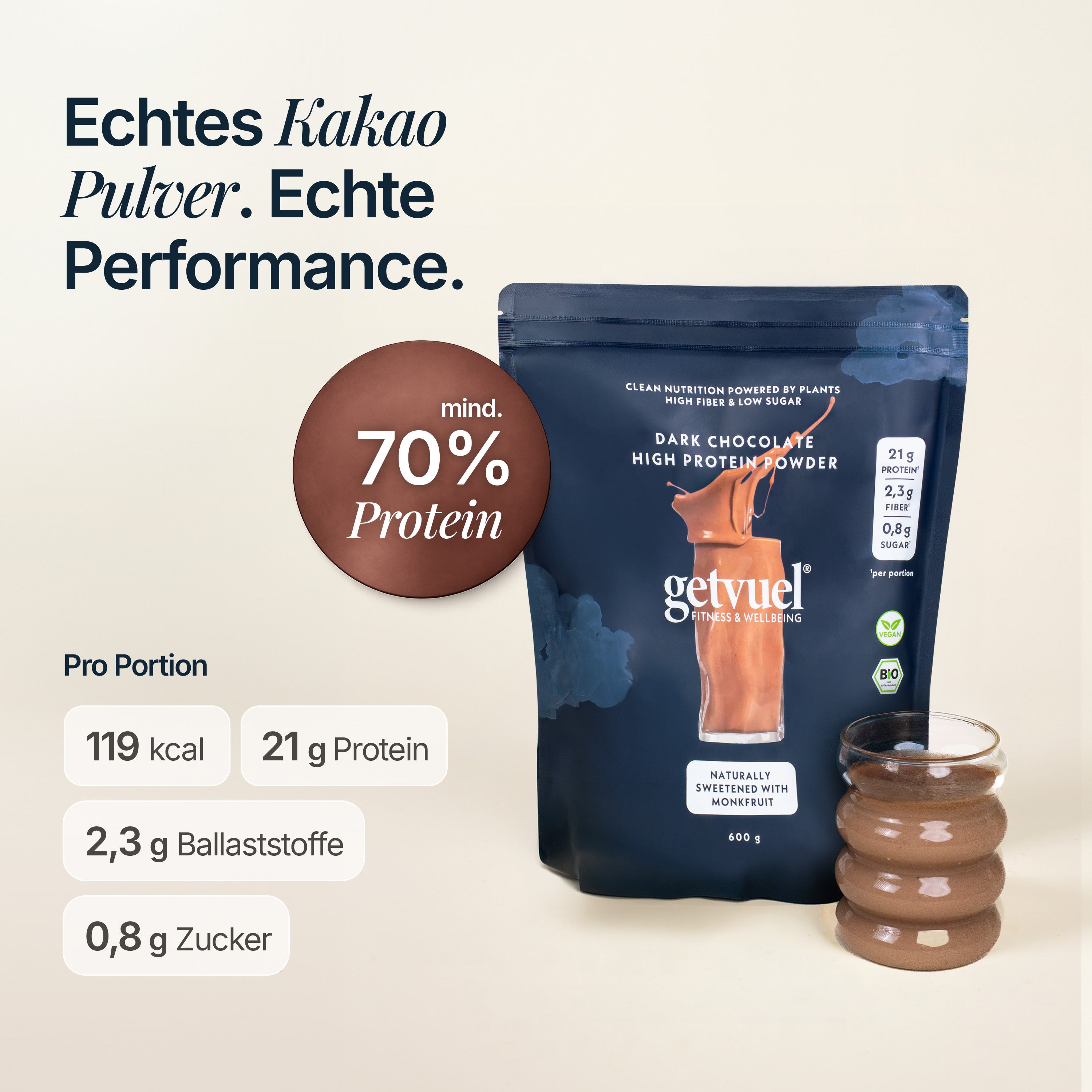 Dark Chocolate High Protein Powder