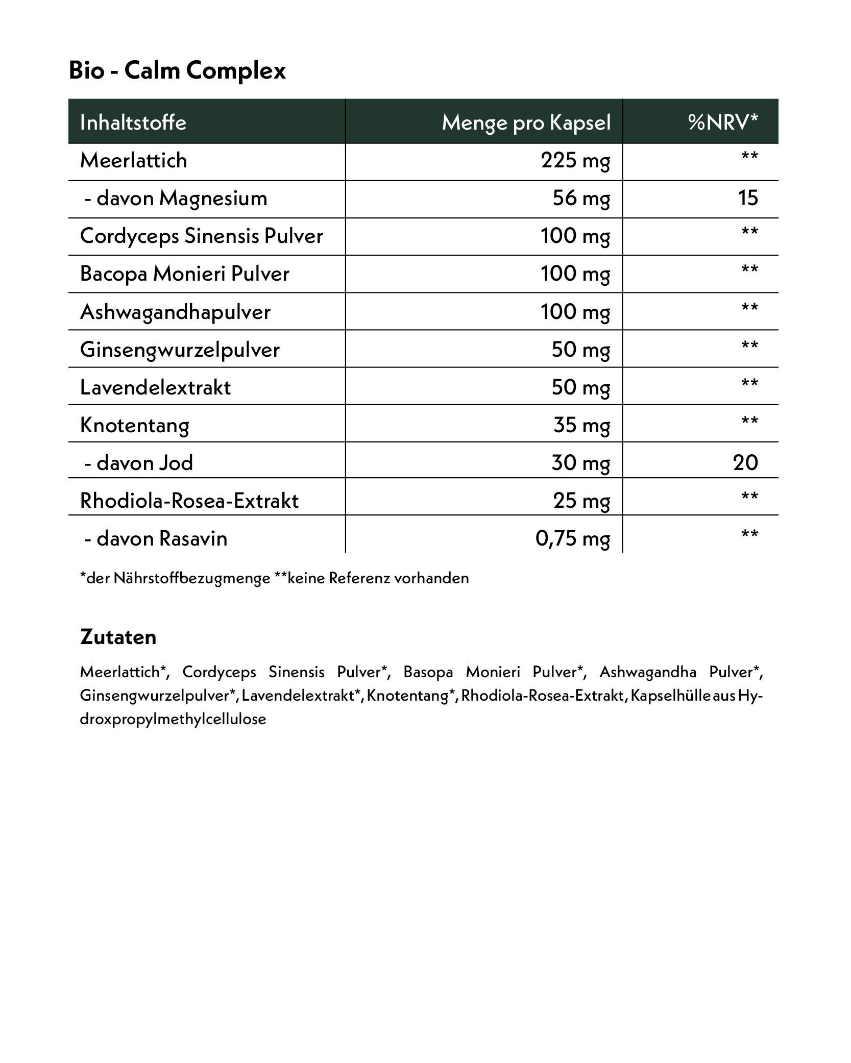 Bio - Calm Complex Kapseln