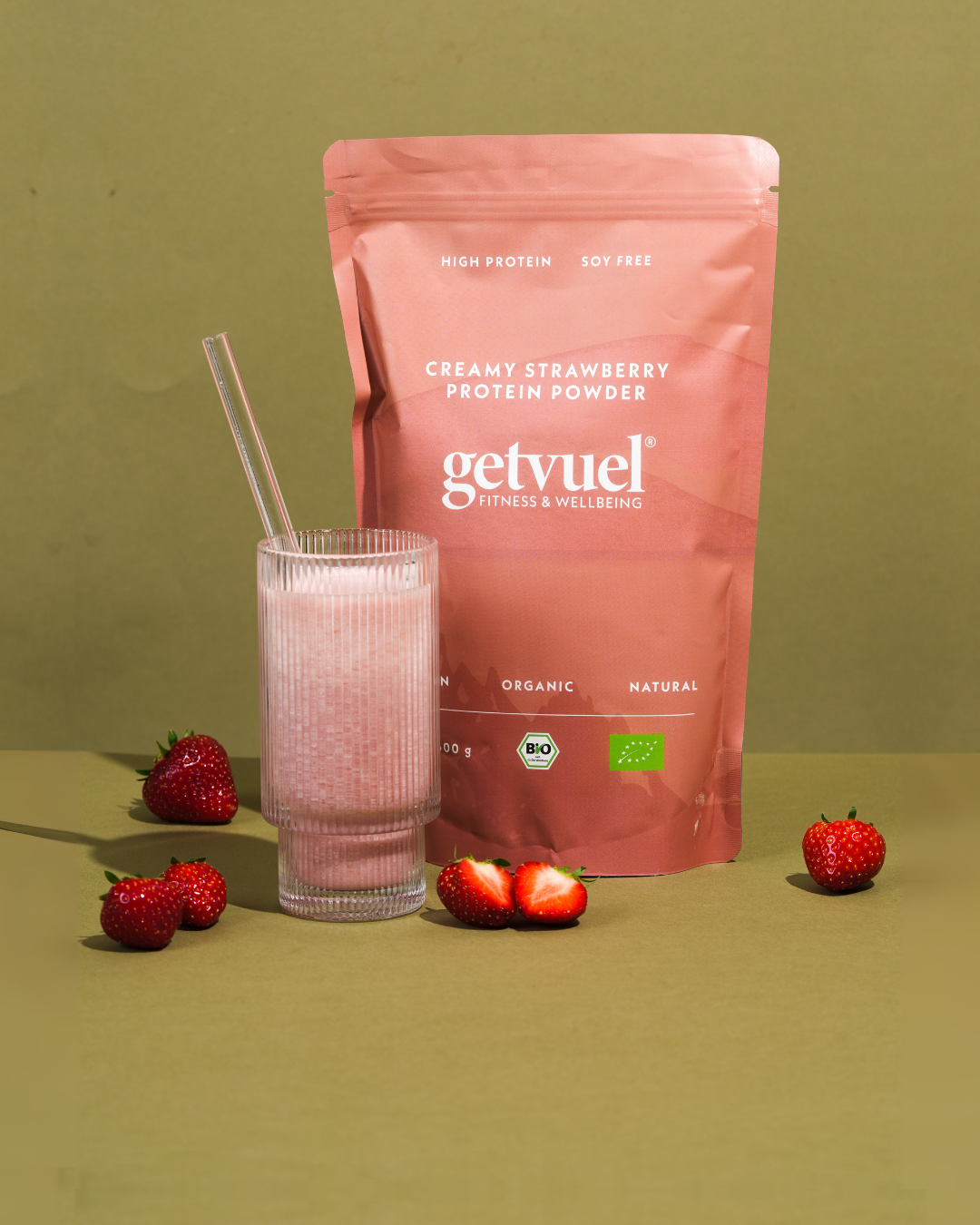 Bio - Creamy Strawberry High Protein Pulver