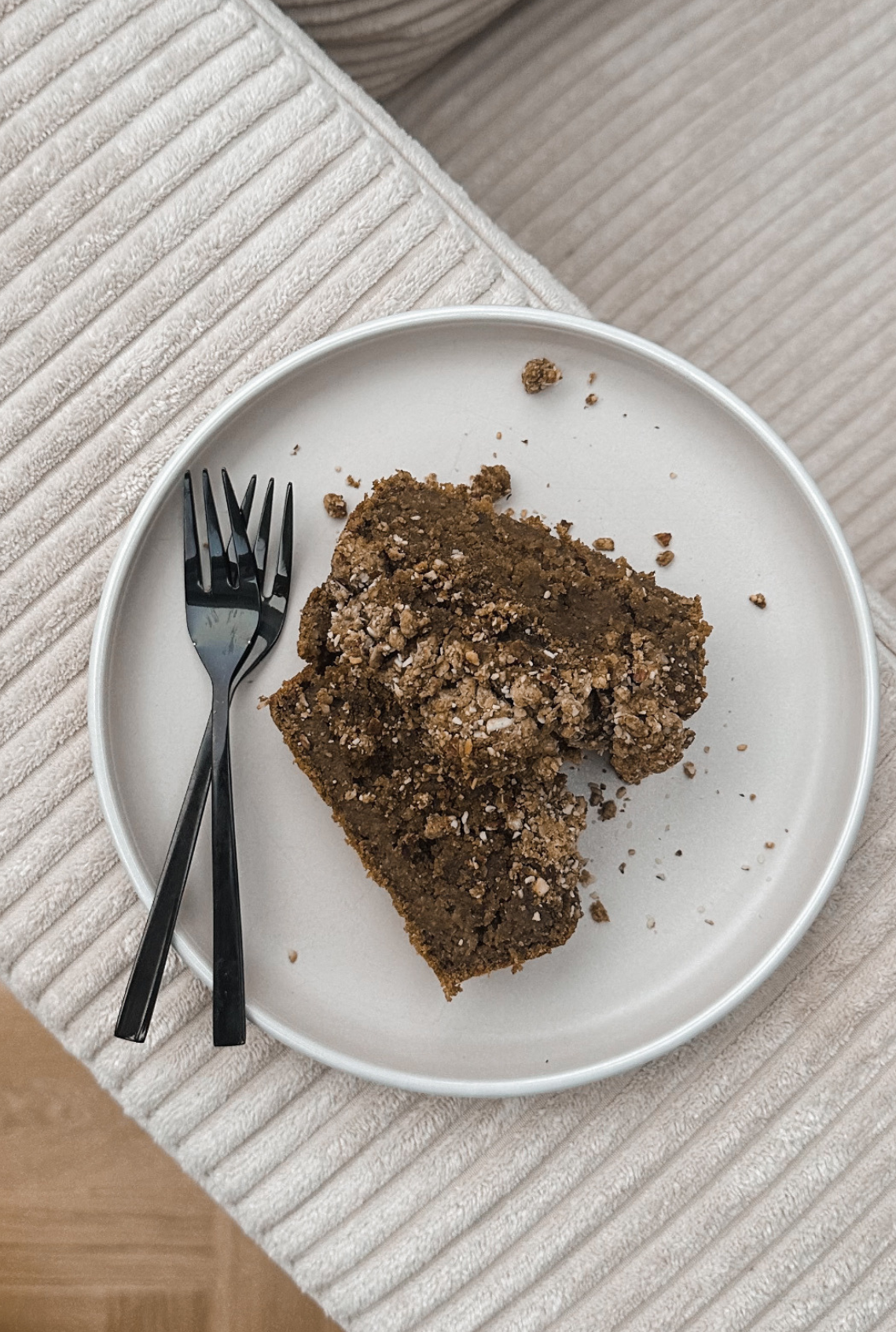 Caramel Coffee Streusel Cake a la @annrahel und @oatmealmeanslove