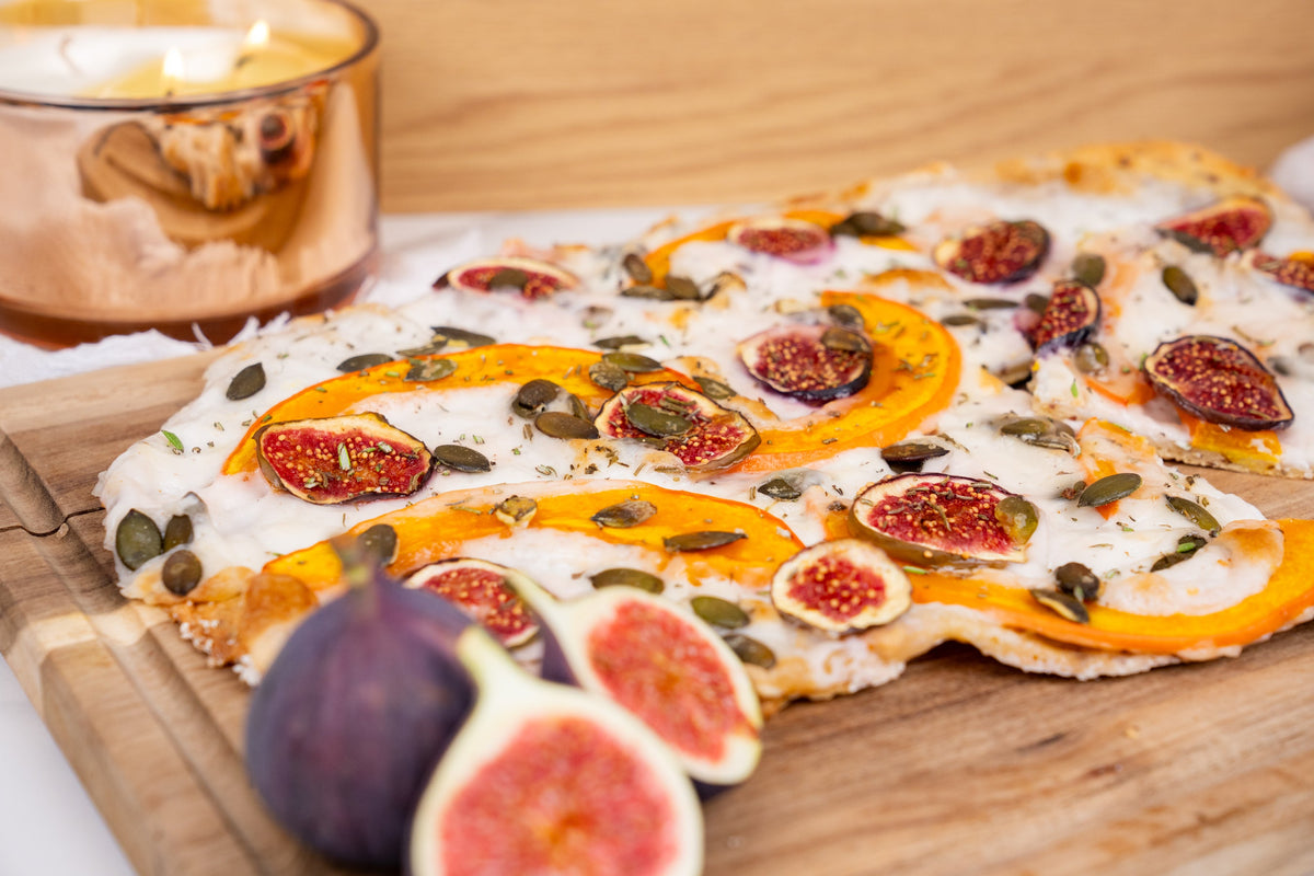 Kürbis-Feigen-Flammkuchen