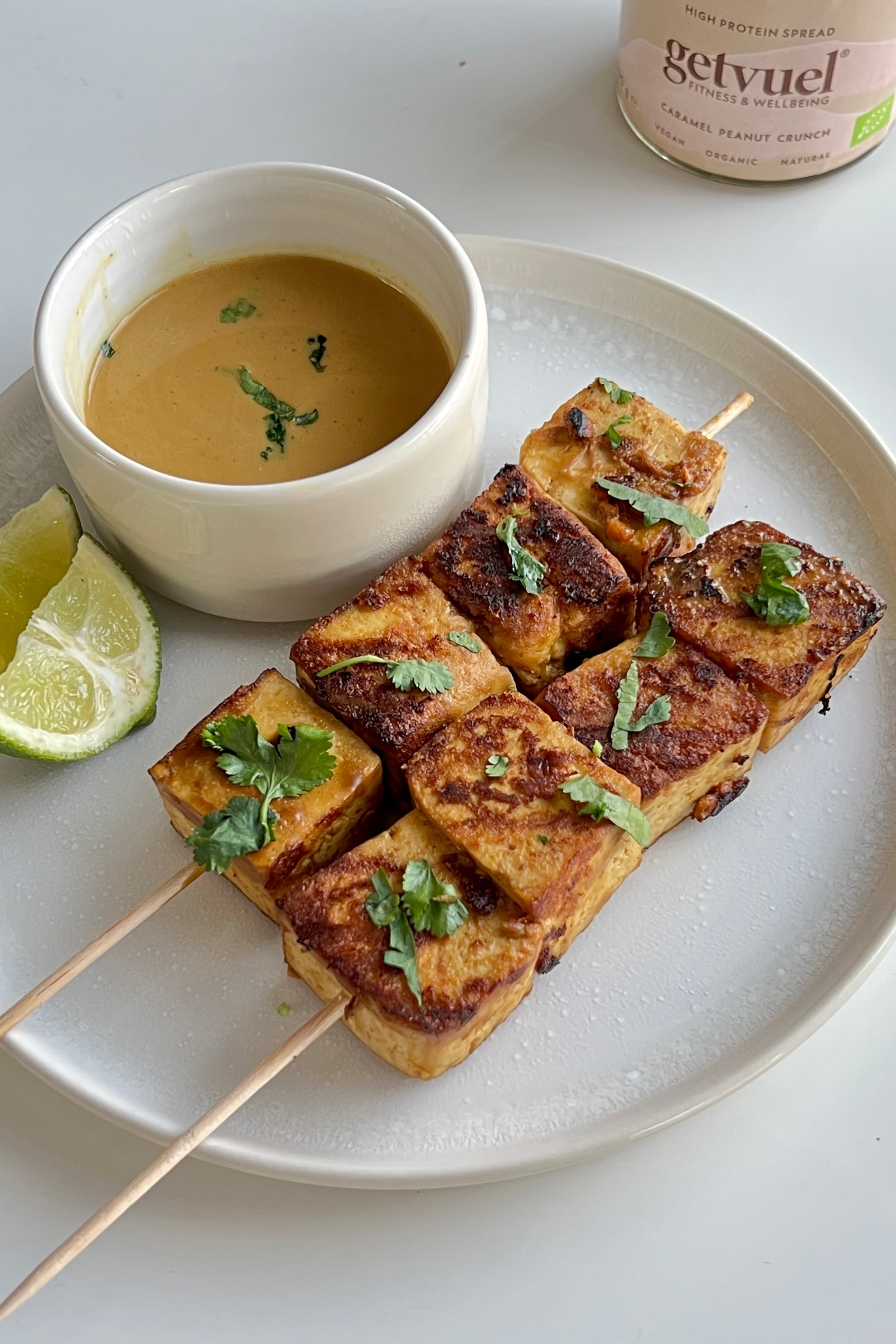 Peanut Satay Tofu Spieße