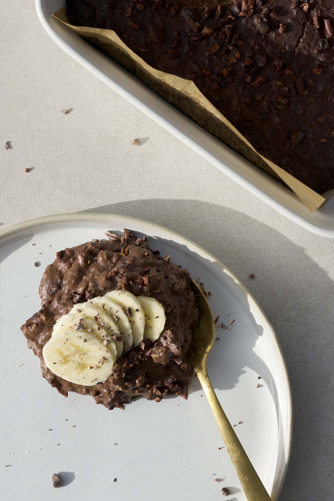 Chocolate Banana Baked Oats