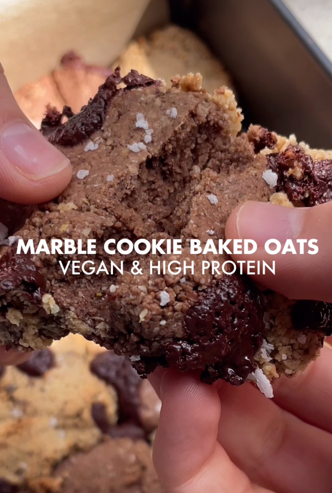 Marble Cookie Baked Oats