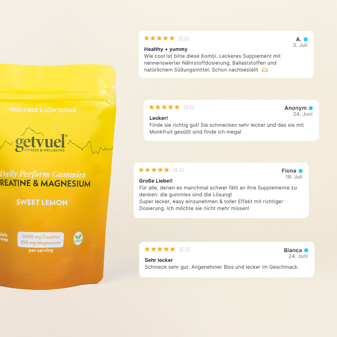 Daily Perform Gummies - Sweet Lemon - Creatine & Magnesium