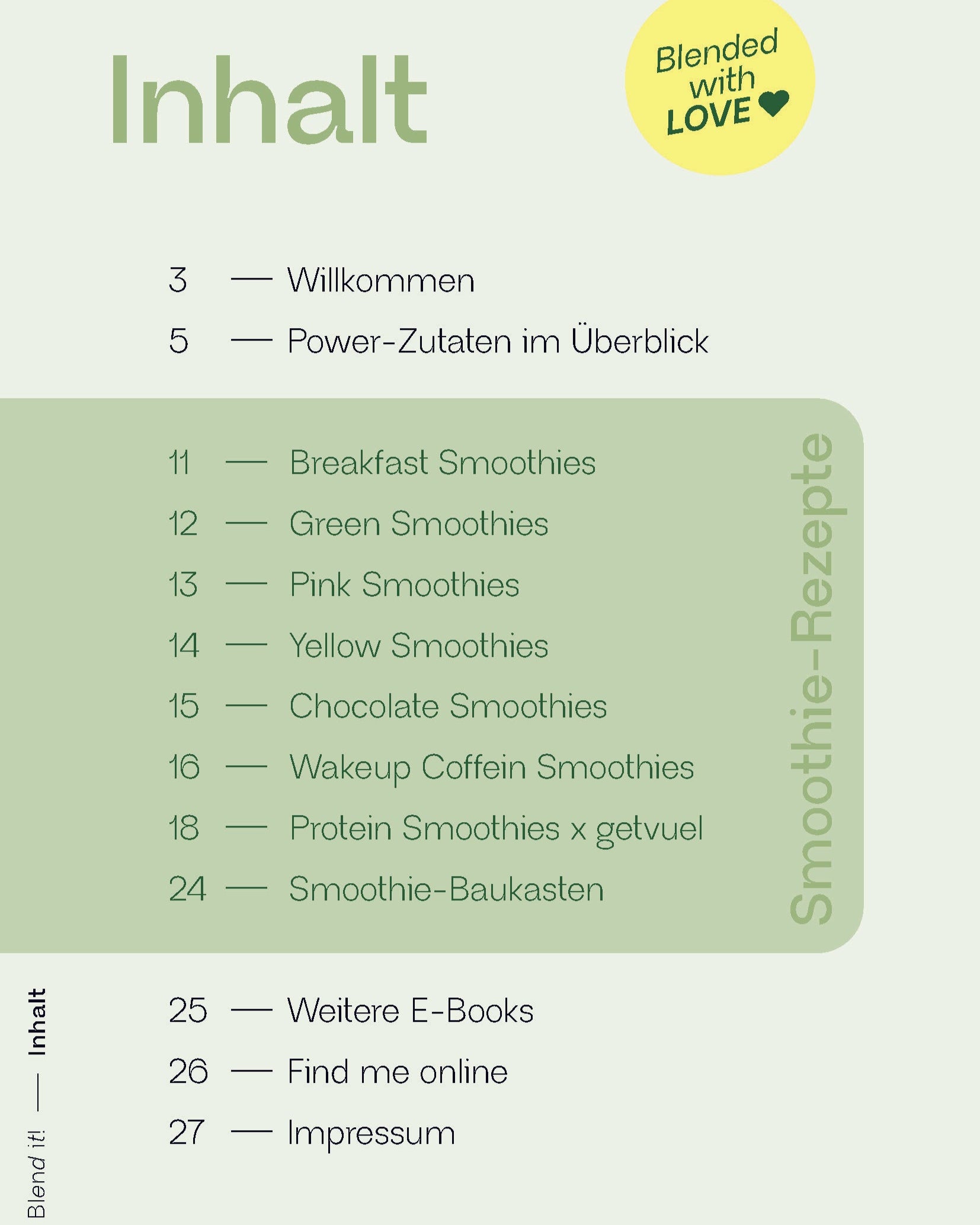 Blend it! Everyday Smoothies (E-Book)